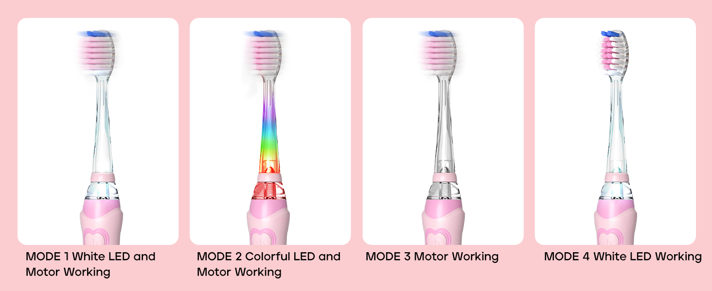 4 different modes with only one button you can switch all functions, easy to operate for kids.