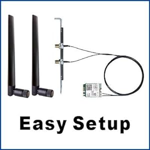 AX200 desktop kit easy setup for any users wifi 6 module wi-fi6 card M.2 slot for desktop