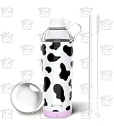 Allcho Insulated Water Bottle for Women, 18 oz Stainless Steel Water Bottles, Double Walled, 2 Li...