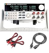 MATRIX MPS-3033X Triple Output Programmable 198W Linear Bench DC Power Supply, 30V 3A, 30V 3A, 6V...