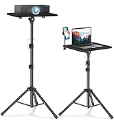 Facilife Projector Stand Tripod,Laptop Floor Stand Adjustable Height 22 to 47 Inches, Multi-Purpo...