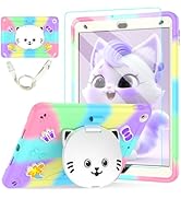 TOMORRY for iPad 9th/8th/7th Generation Case 10.2" with Screen Protector,Cute Cat Stand,Penci Hol...