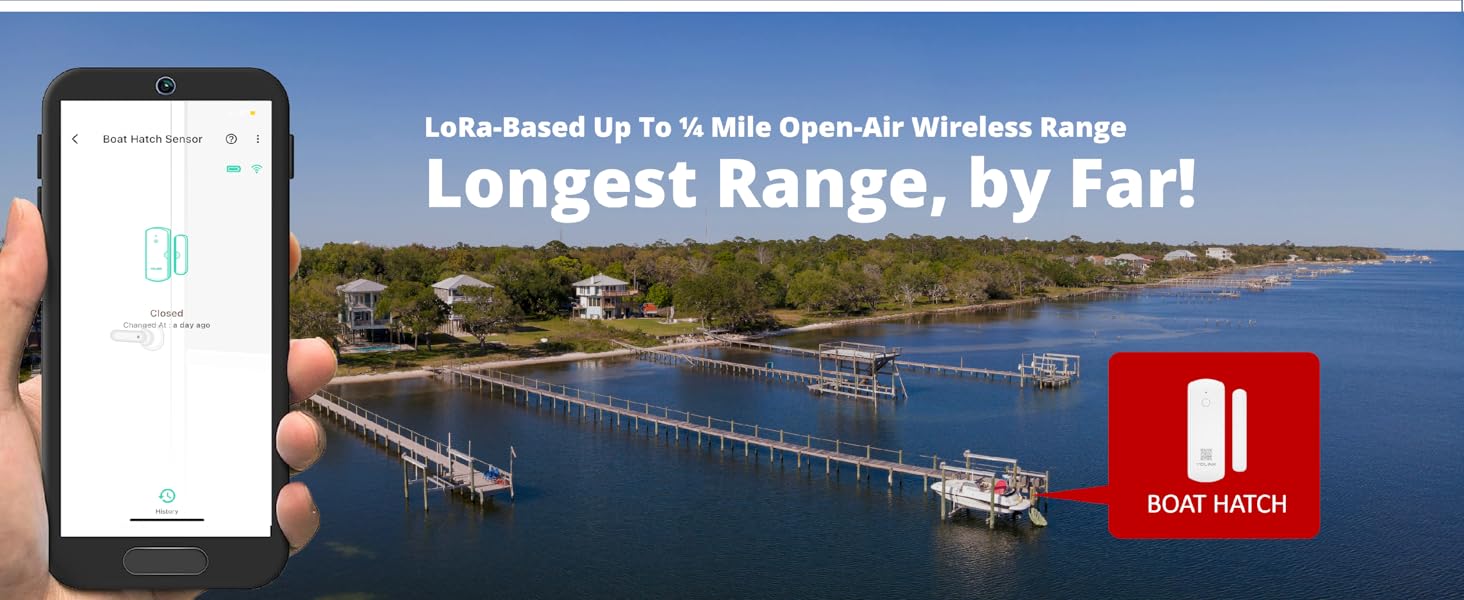 LONGEST RANGE BY FAR DOOR SENSOR BOAT DOCK LONG