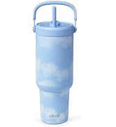 Ello Oasis Go+ 32oz Tumbler with Top Handle and Retracting Straw | Reusable Insulated Stainless S...