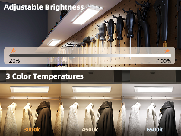 dimmable battery operated closet light