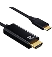 Cable Leader USB 3.1 Type C Male to HDMI (4K @ 60Hz) Male Cable, Black (3 Foot (1 Pack))