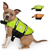 Ruffify Dog Life Jacket, High-Performance Swimming Safety Vest for Dogs, Buoyant, Adjustable, Ref...