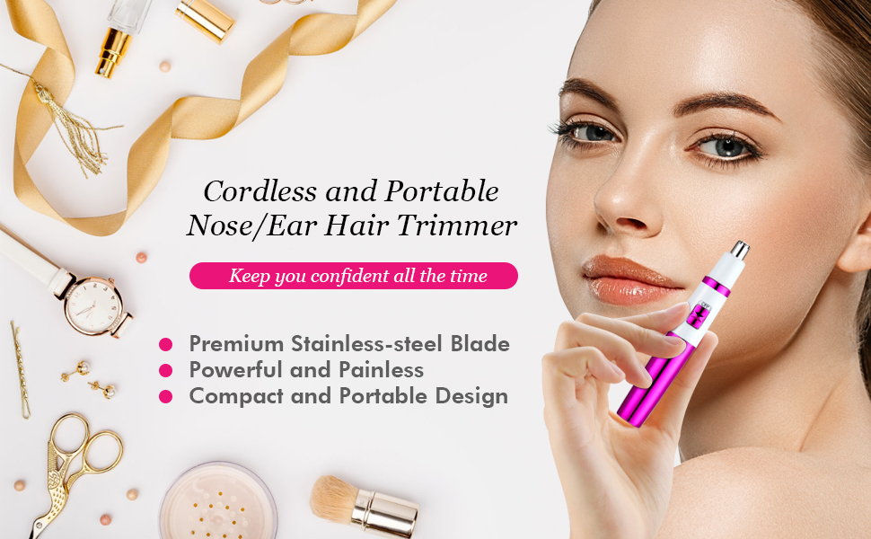 Ear and Nose Hair Trimmer for Women