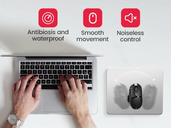 the mouse pad is built with antibiosis and waterproof material