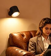 LED Reading Light with Remote Control, 3 Color Temps &amp; Stepless Dimming Night Lights, 360 Magneti...