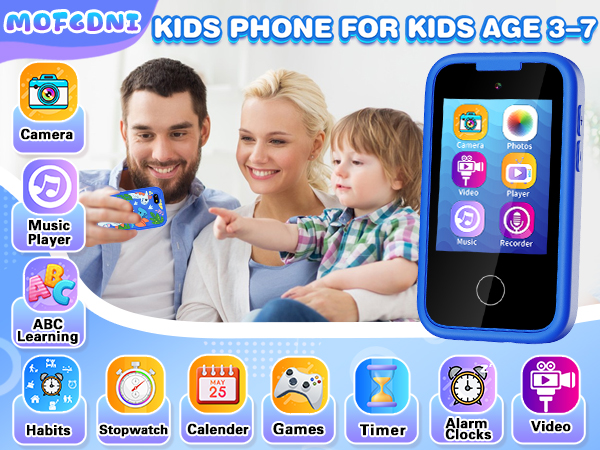 Kids Toy Smartphone Gifts and Toys for Boys Ages 3-7, Kids Play Cell Phone