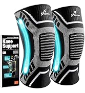 Knee Brace for Men &amp; Women, Sportneer Knee Compression Sleeve with side stabilizers, Knee Support...