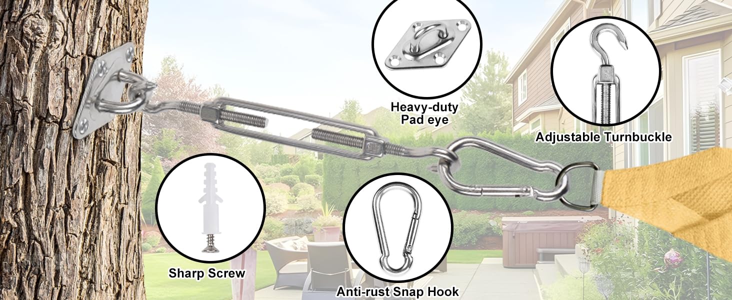 Shade Sail Hardware