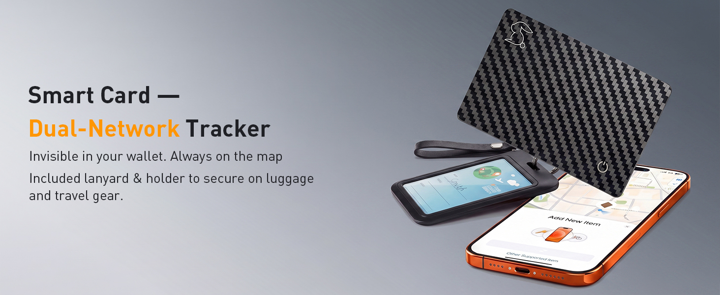 TRSC001CF-Ultra thin smart card tracker hero image