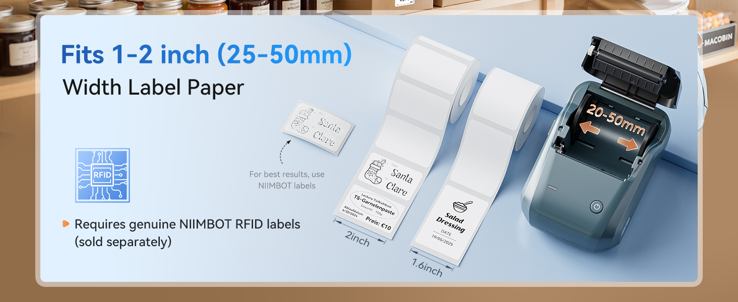 Print 1-2inch(25-50mm) Width Label Paper