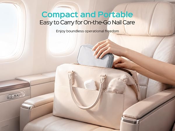 Compact and Portable, Easy to Carry for On-the-Go Nail Care