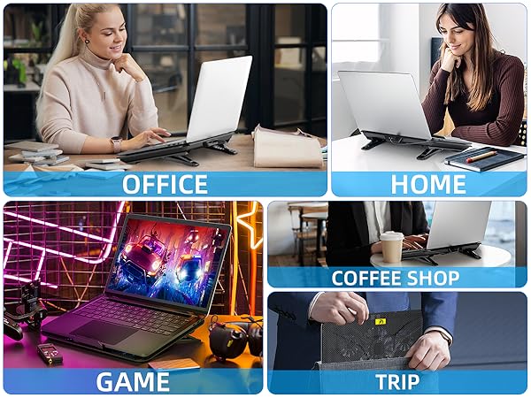 Slim Laptop Cooling Stand laptop fan cooling pad heat dissipation laptop stand with fan deck