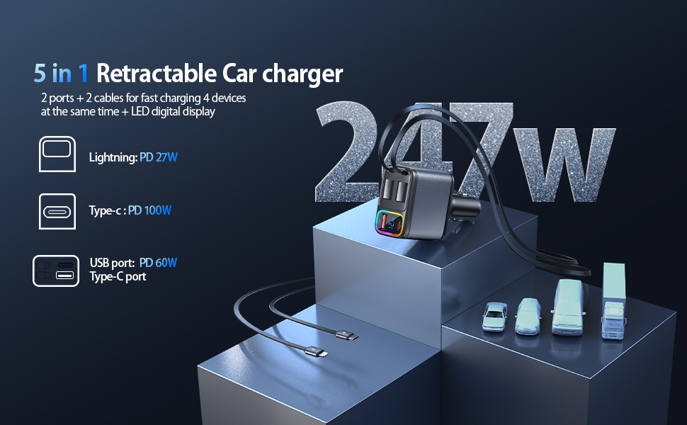 retractable car charger
