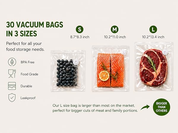30 vacuum bags