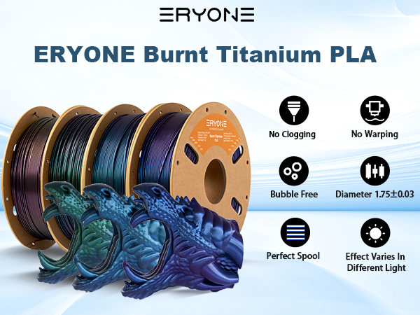 ERYONE Burnt Titanium PLA