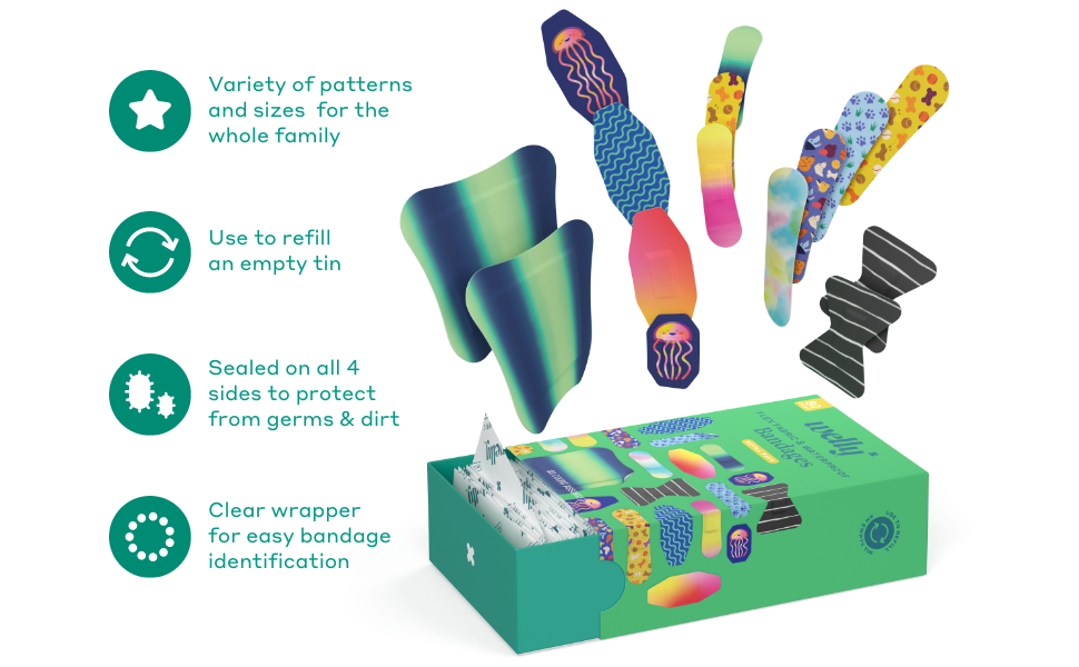 bandage, standard, flex fabric, latex-free, welly, bandages, first aid