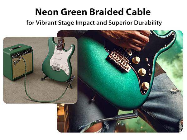 Neon Green Braided Cable