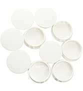 BOPOREAE 1-1/2" (38mm) Plastic Hole Plugs White Locking Snap in Locking Screw Hole Covers Flush M...