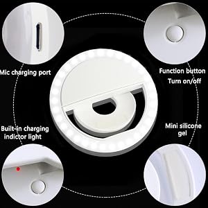 led selfie ring light