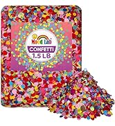 Multicolor Confetti - Mexican Colorful Party Confetti - 1.5 LBs/680 grams - Round Tissue Confetti