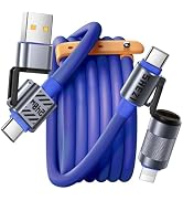 Vexipia 240W USB C Cable, 4 in 1 USB C to USB C Cable [Fast Charging &amp; Data Transfer],Multi Charg...