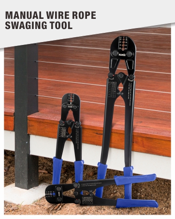 manual wire rope swaging tool