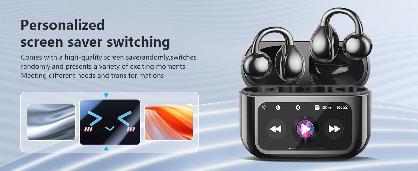 Open Ear Clip On Earbuds