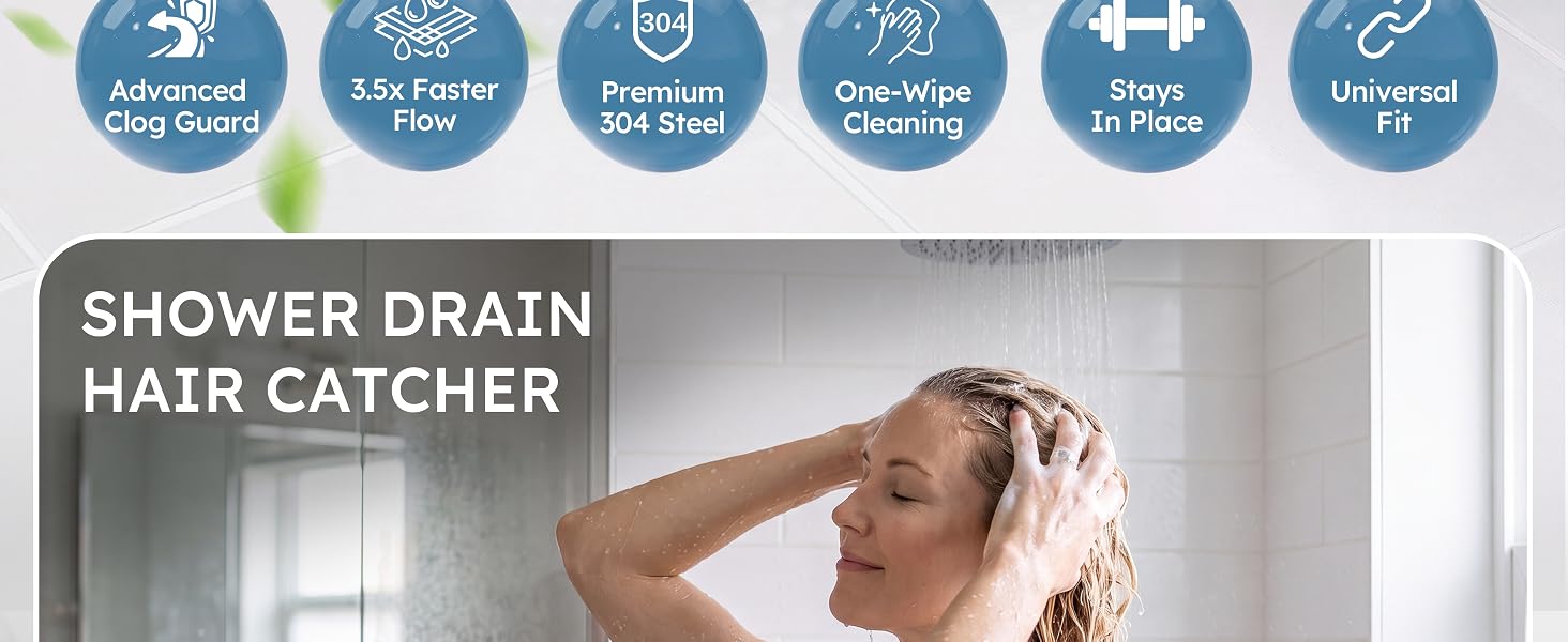 hair catcher shower drain