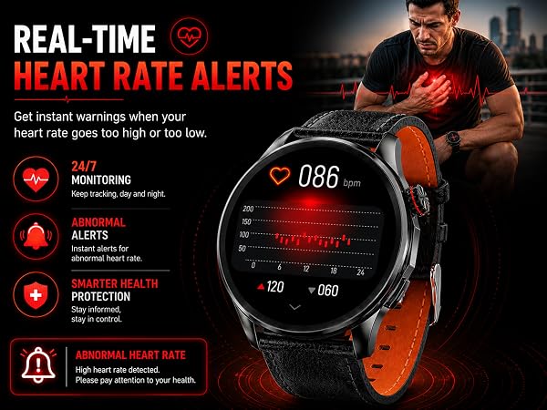 Smart watch with Heart Rate Monitoring