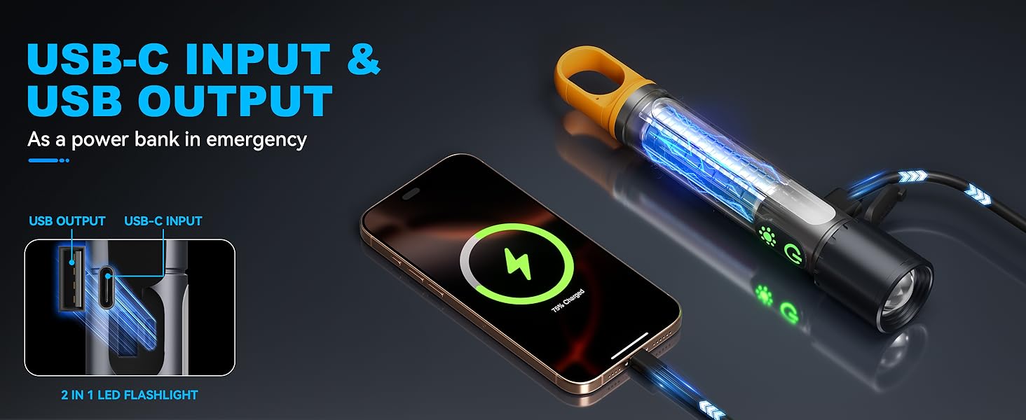 USB C MAGNETIC FLASHLIGHT