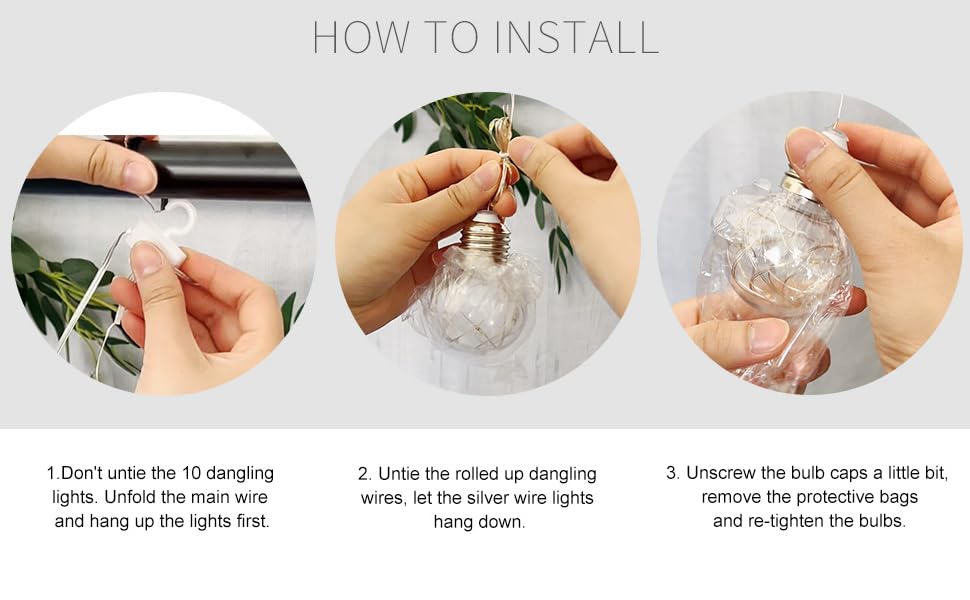wishing ball curtain lights