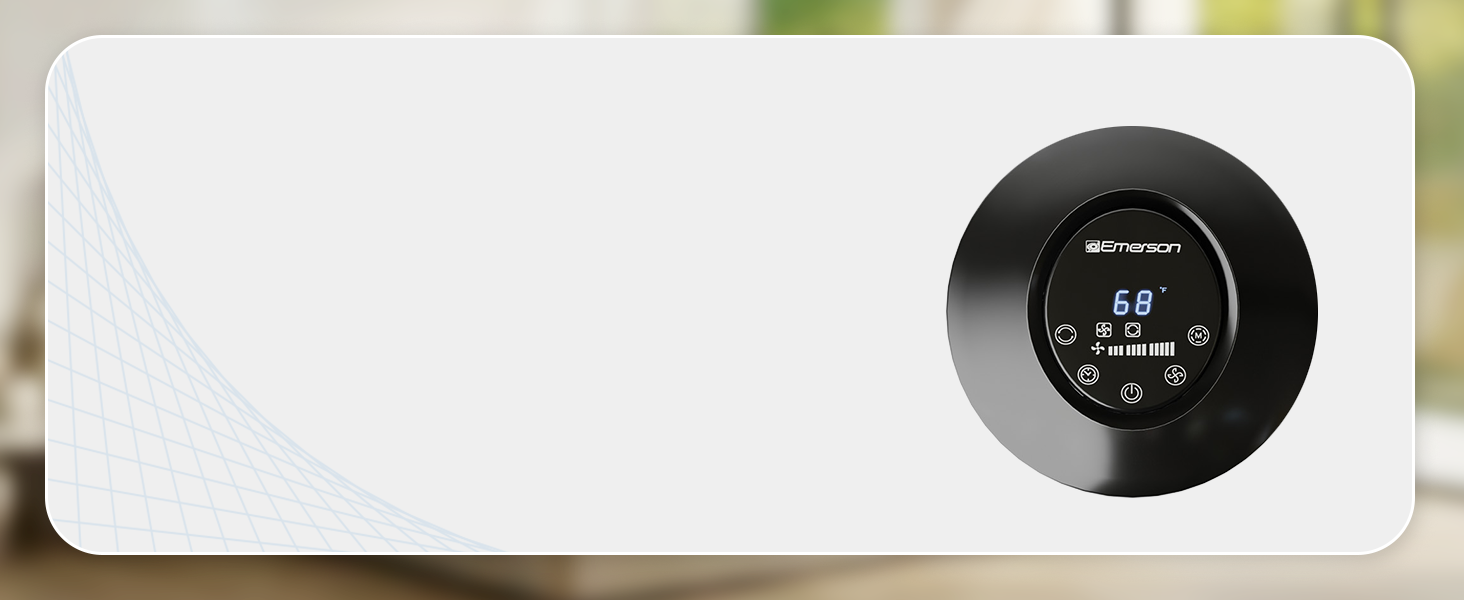 View the easy-to-read display and make adjustments directly on the control panel.