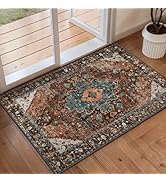 Ciicool Washable Vintage Area Rug, 2x3ft Small Boho Rug, Ultra Soft Rugs for Entryway, Non-Slip E...