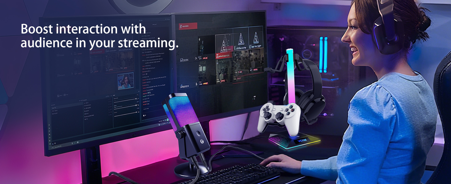 VCOM USB Microphone for PC,