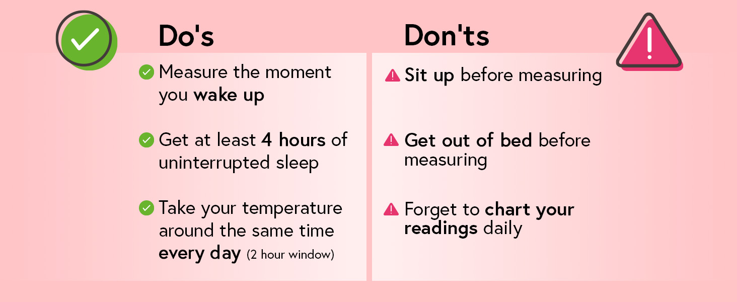  do's and don'ts fertility tracking