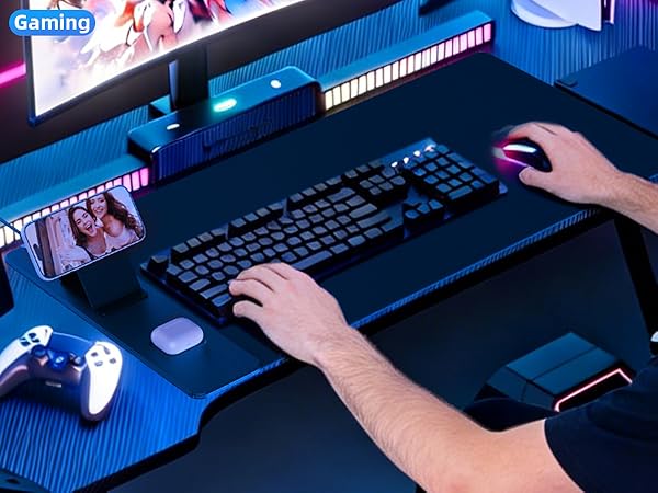 Wireless Charging Mouse Pad with Magnetic Phone Stand