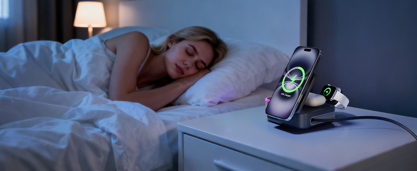 charging station 8 in 1 wireless charger multi device charger Apple