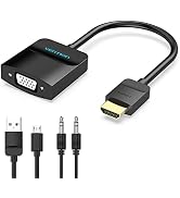 VENTION HDMI to VGA Adapter - Gold-Plated Male to Female, Duplicate Extend Screen, Converter for ...