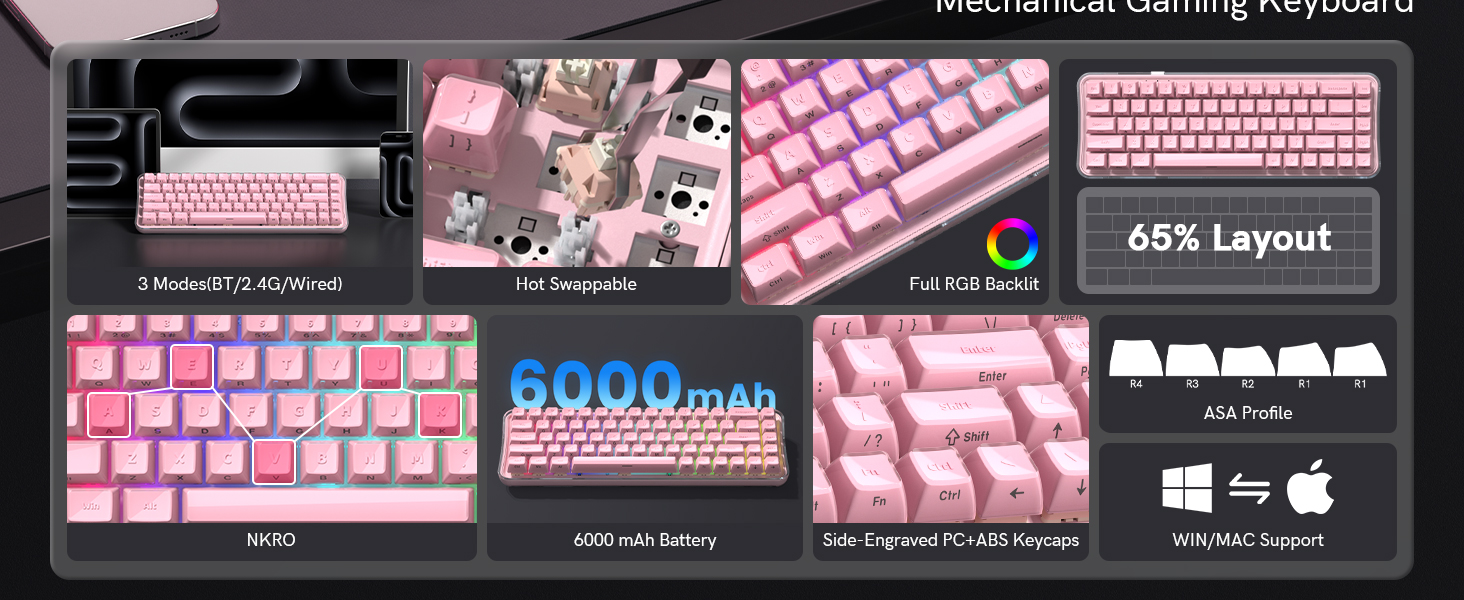 Wireless Mechanical Gaming Keyboard