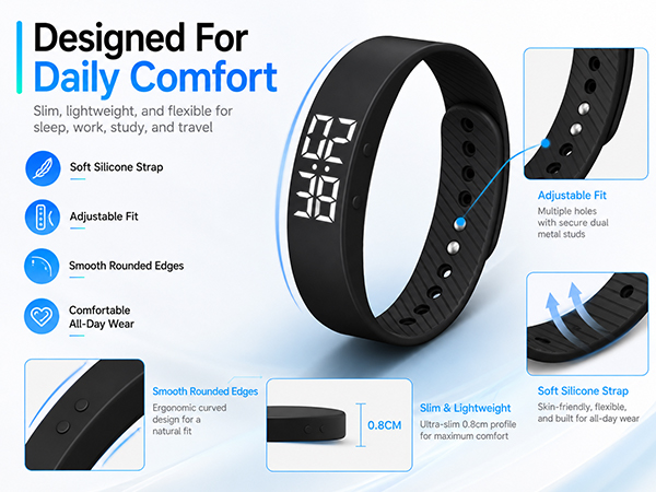 Vibrating Alarm Wristband