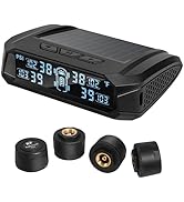 Masoll RV tire Pressure Monitoring System, M14 TPMS Tire Pressure Monitor System with Solar Charg...