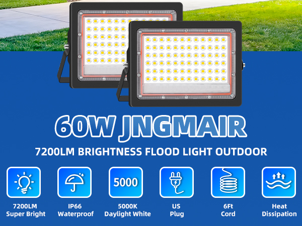 60W Flood Light LED floodlights Outdoor outside Exterior floodlight