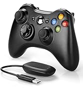 YAEYE Wireless Controller for Xbox 360, 2.4GHZ Game Joystick Controller Gamepad Remote Compatible...