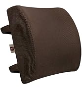 LOVEHOME Lumbar Support Pillow for Chair and Car, Back Support for Office Chair Memory Foam Cushi...