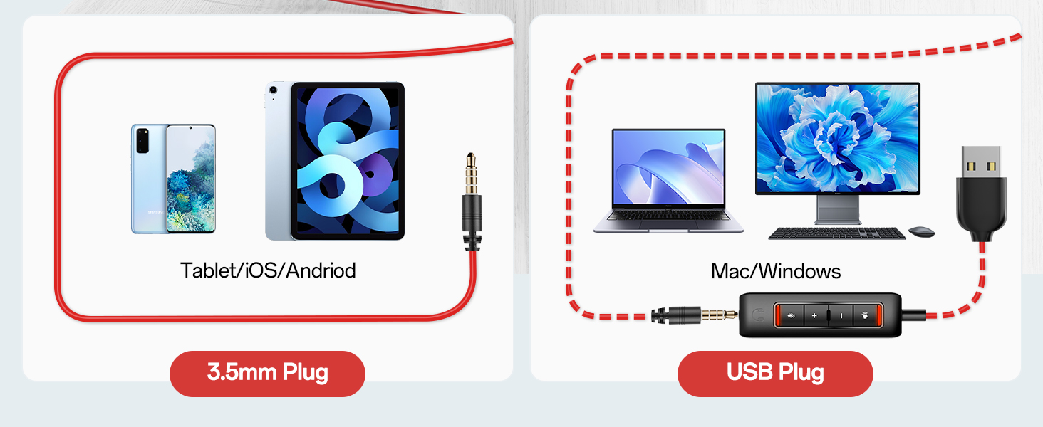 computer headset with microphone usb